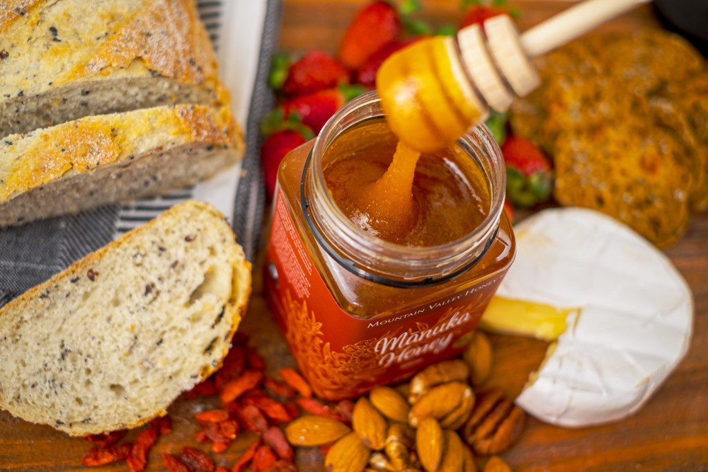manuka honey with cheese board